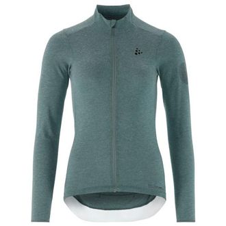 Craft Core Bike Essence Wool L/S Jersey Velotrikot f&uuml;r Damen | t&uuml;rkis