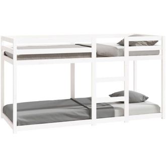 vidaXL Bunk Bed without Mattress White 80x200 cm Solid Wood Pine Vidaxl