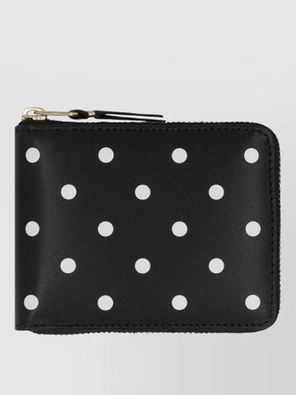 Comme Des Gar&ccedil;ons leather wallet polka dot motif