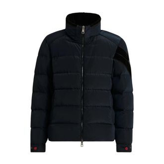 Kiton Gewatteerde Bomberjack met Fluweel Kraag - Heren - Winterjassen - Blauw - L - Jassen