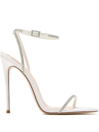 Femme LA Niche Diamonds embellished sandals - White
