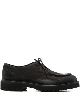 Doucal's lug-sole flat shoes - men - Calf Leather/Rubber/Calf Leather - 42.5 - Black