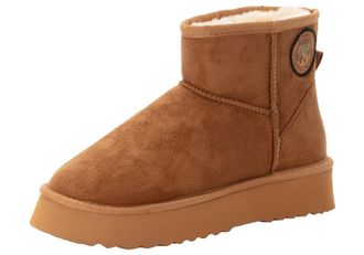 O'Neill Schlupfboots ONEILL BESIANA PLATFORM WOMEN MID, Damen, Gr. 36, braun (chestnut), Synthetik, Schuhe Schlupfboots, Winterboots, Snowboots, Winterschuhe