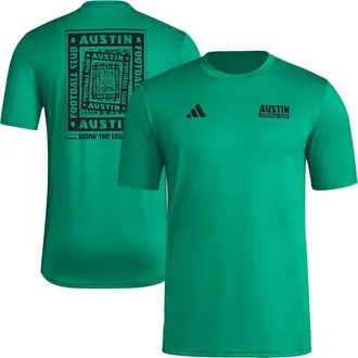adidas Mens adidas Green Austin FC Local Wrap T-Shirt at Nordstrom, Size X-Large