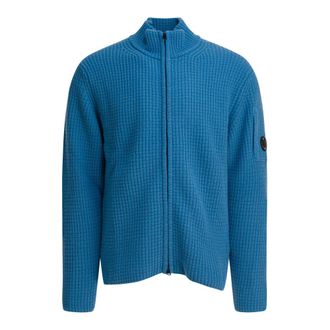 C.P. Company C.p. Company, Truien & Vesten, Heren, Blauw, M, Wol, Blauwe Gebreide Trui Aw 25