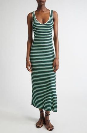 Ramy Brook Everest Stripe Knit Dress in Spring Navy Stripe Combo at Nordstrom Rack, Size Xx-Large