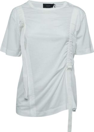 Joseph T-shirt in cotone con coulisse - Nero