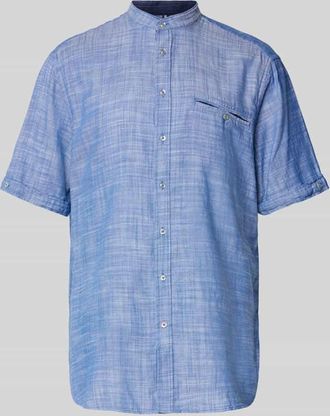 Christian Berg Freizeithemd mit Knopfleiste in Royal, Gr&ouml;&szlig;e XXL