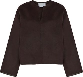 Yves Salomon Blouse met V-hals - Rood