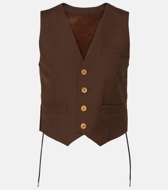 sacai Gilet monopetto