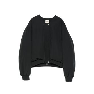 Khaite Ribbed-trim Collarless Jacket