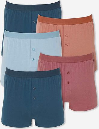 Jacamo 5 Pack Solid Colour Loose Boxers
