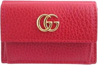 Gucci Pre-owned Wallets, female, Red, Size: ONE SIZE Pre-owned Leather Wallet