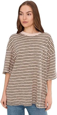 Free People All Love Stripe Pocket T-Shirts Womens Clothing Tea Combo : LG (Womens 12-14), Cotton