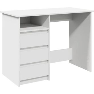 vidaXL Escritorio De Madera De Ingenier&iacute;a Blanco 102x50x75 Cm Vidaxl