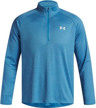 Under Armour Heren Tech Textured Half Zip Top (Blauw/Wit)