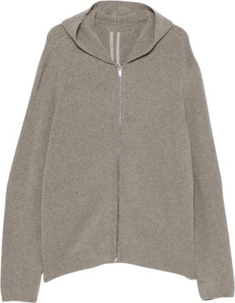 Rick Owens Zipped Hoodie - Heren - Vesten met rits - Grijs - L - Hoodies & sweatvesten