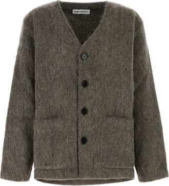 Our Legacy Cardigan con trama pelosa - Grigio