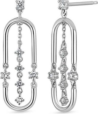 Bony Levy 18K Gold Liora Diamond Drop Earrings in 18K White Gold/Diamond at Nordstrom