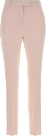 Max Mara Jerta Slim-fit Broek - Dames - Slim Fit Broeken - Roze - M - Polyester - Broeken