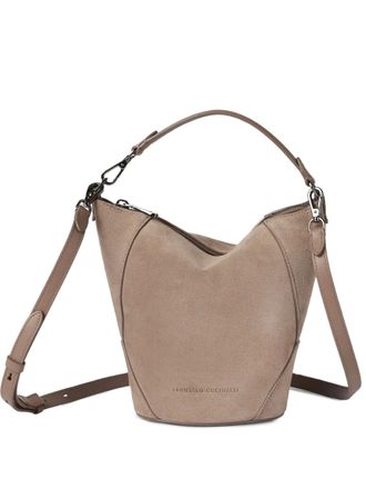 Brunello Cucinelli BC Duo bucket bag - women - Calf Suede - One Size - Brown