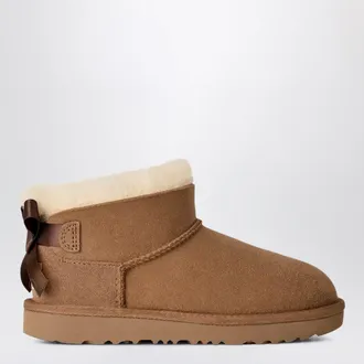UGG Stivali Ultra Mini Bailey Bow in montone marroni