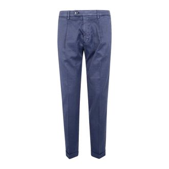Michael Coal Frederick Broek - Heren - Broeken - Blauw - Maat: W35 Linnen