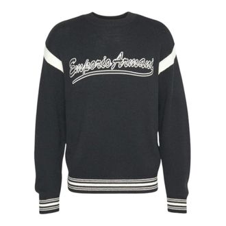 Emporio Armani Heren, Truien, Zwart, Maat: L