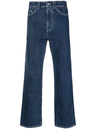 Sunnei straight-leg cotton jeans - men - Cotton - L - Blue