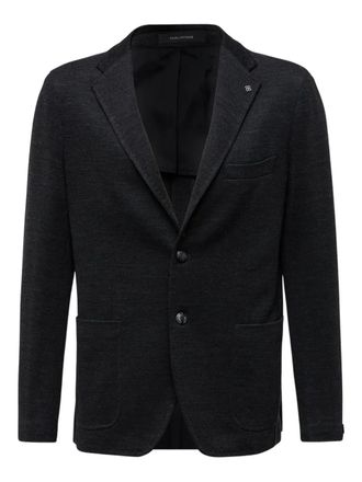 Tagliatore button-fastening logo-detailed jacket - Grijs