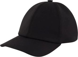 Fendi Baseballpet met lint - unisex - Accessoires - Zwart - Maat: L Katoen