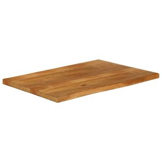 Berkfield Home Table Top Live Edge 100x60x3.8 cm Solid Wood Mango in Brown