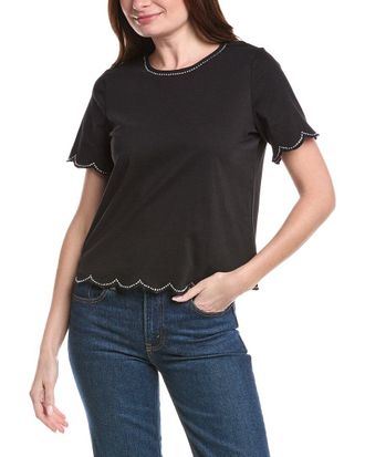 CeCe by Cynthia Steffe Cece Scalloped Shirt