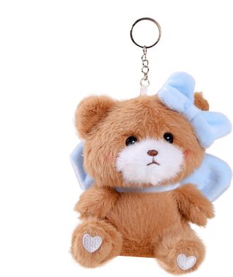 Generic Plush Keychain, Cute Plush Keychain | Bear Stuffed Animal Doll Toys, Bear Plush Keychain For Backpack, Plush Keychain For Bag, Keychain, marr&oacute;n, Consu