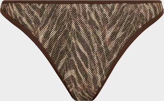 Ramy Brook Zebra Isla Bikini Bottoms