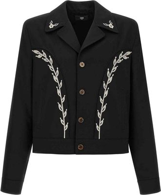 Amiri Western Jacket With Embroideries