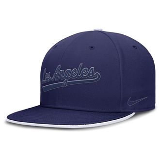 Nike Los Angeles Dodgers True Nike Mens Dri-FIT MLB Fitted Hat in Blue | NB184EULD-4XE