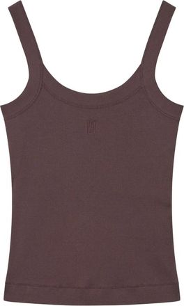 By Malene Birger Frillio Top - Dames - Tops - Paars - Maat: S Katoen