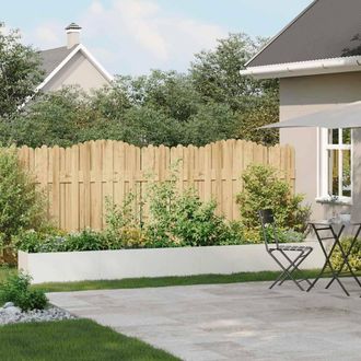 Berkfield Home Planter White 360x40x40 cm Cold-rolled Steel | Size: 360 x 40 x 40 cm