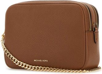 Michael Kors Womens Dblzp Shoulder Bag Brown Cow Leather