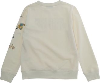 Golden Goose Boys Crewneck Sweatshirt White Cotton Hoods & Sweatshirts