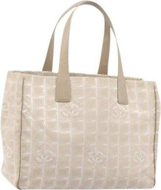 Chanel Pre-owned Tote Bags, female, Beige, Size: ONE SIZE Pre-owned Vintage Tote Bag