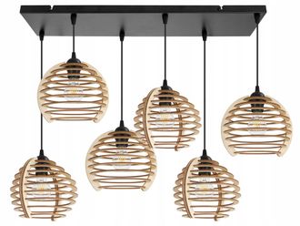 OEM L&aacute;mpara Colgante, L&aacute;mpara De Techo, Madera, Pantalla Led
