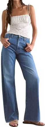 Mother Lasso Sneak Jeans In Streamline