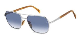 David Beckham DB 1128/G/S YL7/08 Mens Sunglasses Silver Size 59