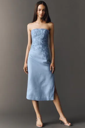 Significant Other Idette Petite Linen Blend Dress