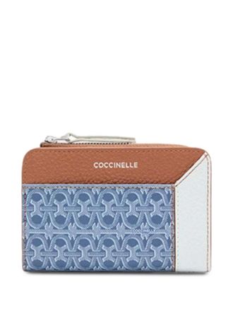 Coccinelle Loreen monogram zip wallet - Brown