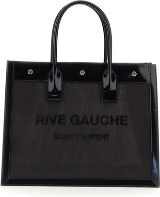 Saint Laurent Womens Rive Gauche Small Bag Black Polyamide Shoulder