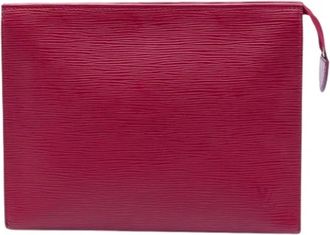 Louis Vuitton Pre-owned Toiletry Pouch 26 - Dames - Vintage Clutch - Roze - ONE Size - Leer - Vintage