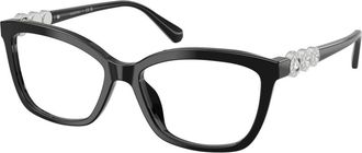 Swarovski Sk 2072U Optisch Montuur - Dames - Brillen - Zwart - 55 MM - Accessoires